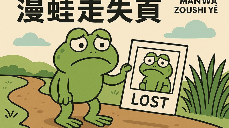 漫蛙走失页归途指引主视觉